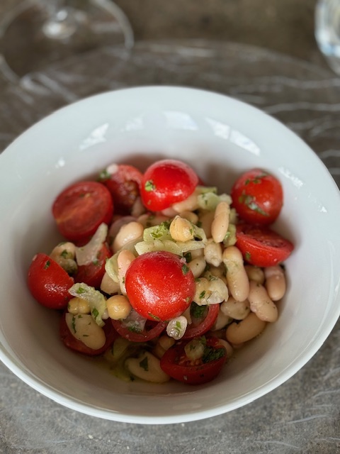 salad with Chef Tanya's balsamic vinaigrette recipe